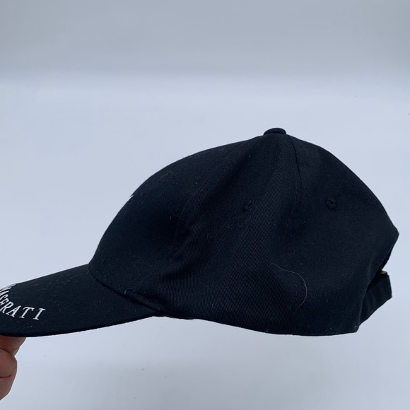 Maserati Black Baseball Cap Hat - Picture 2 of 4